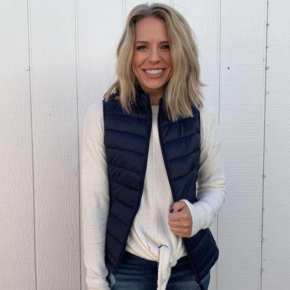 Navy Puffer Vest